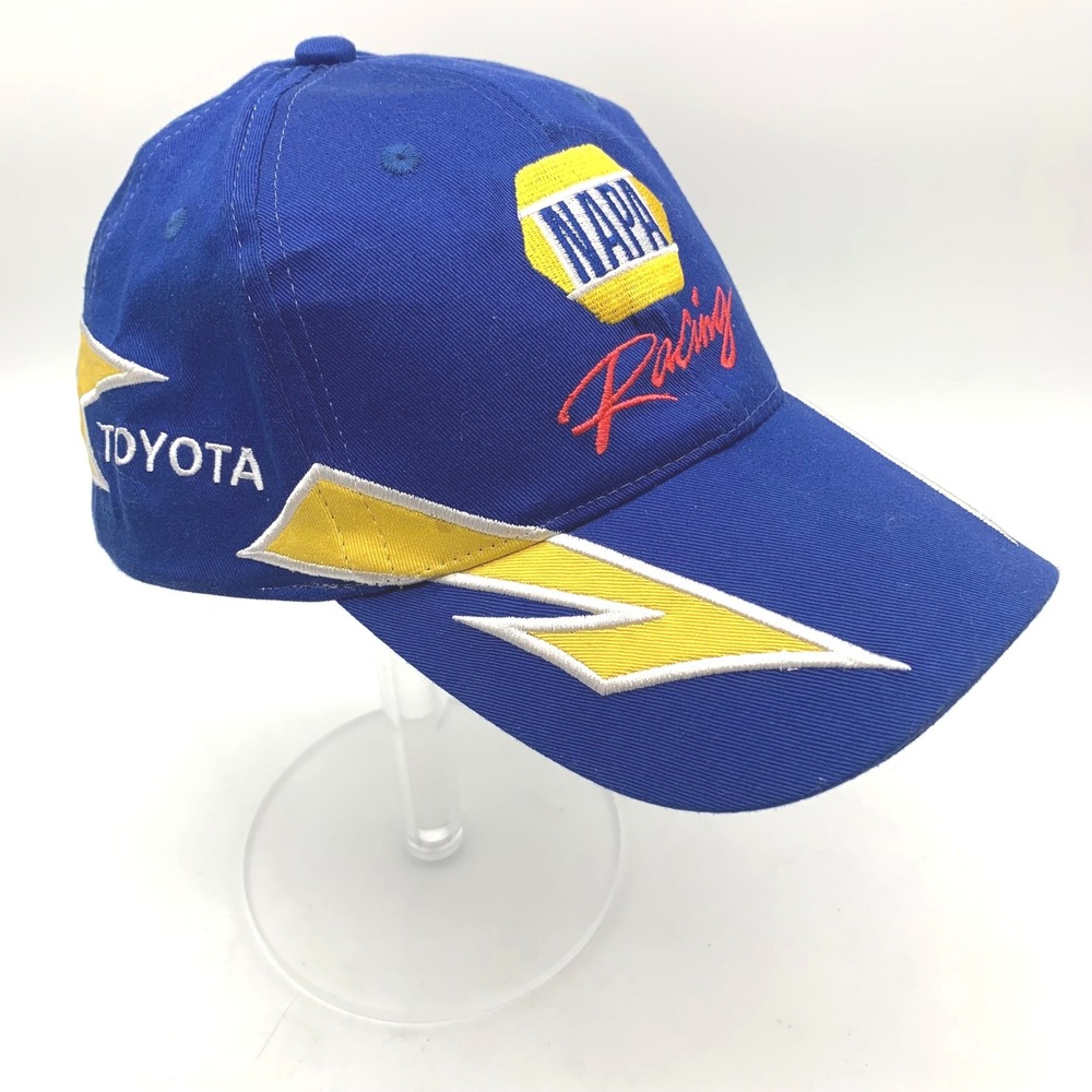 Vintage NAPA Racing Hat Michael Waltrip 55 NASCAR Toyota Cap Blue Y2K Mens